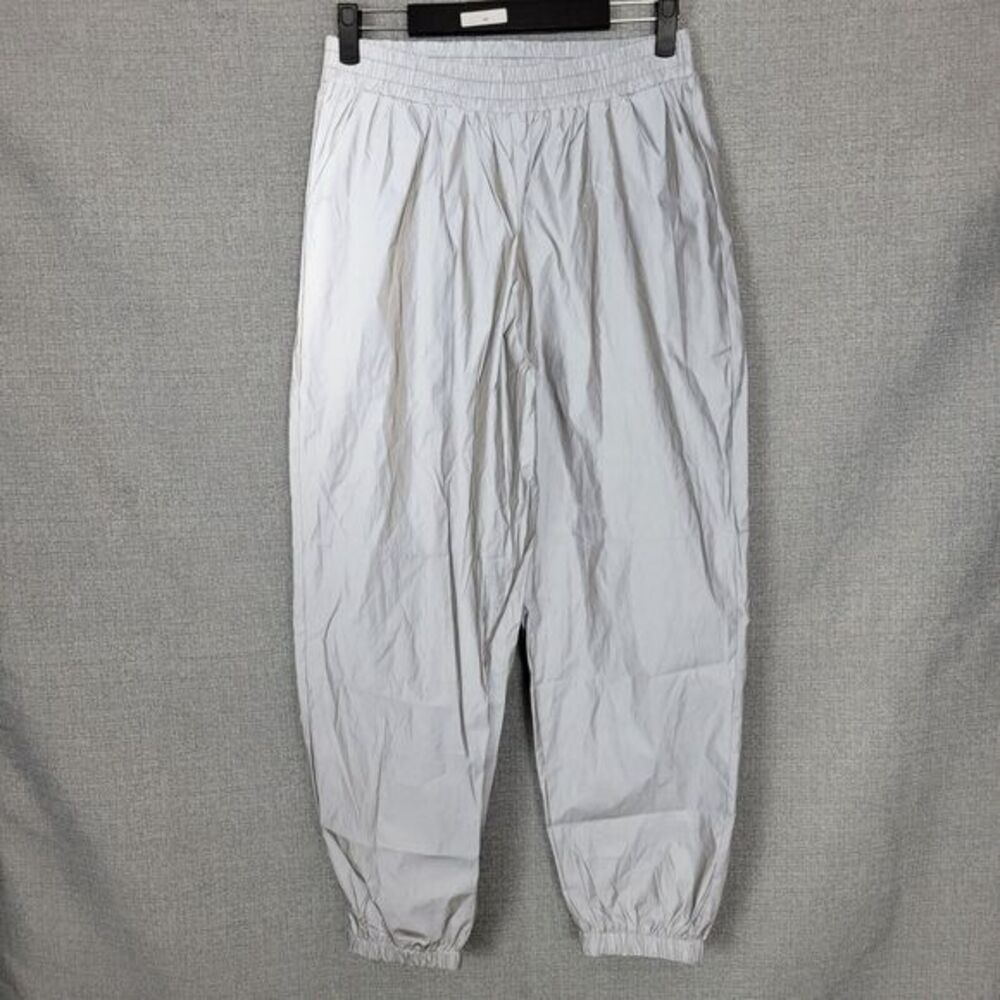 Waisted‎ Jogger Large Reflective Silver Grey Pockets Rave Safety